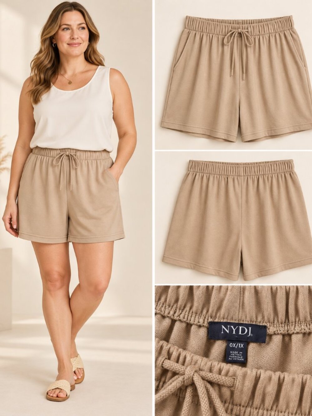 NYDJ (Not Your Daughter's Jeans) French Terry Lounge Shorts